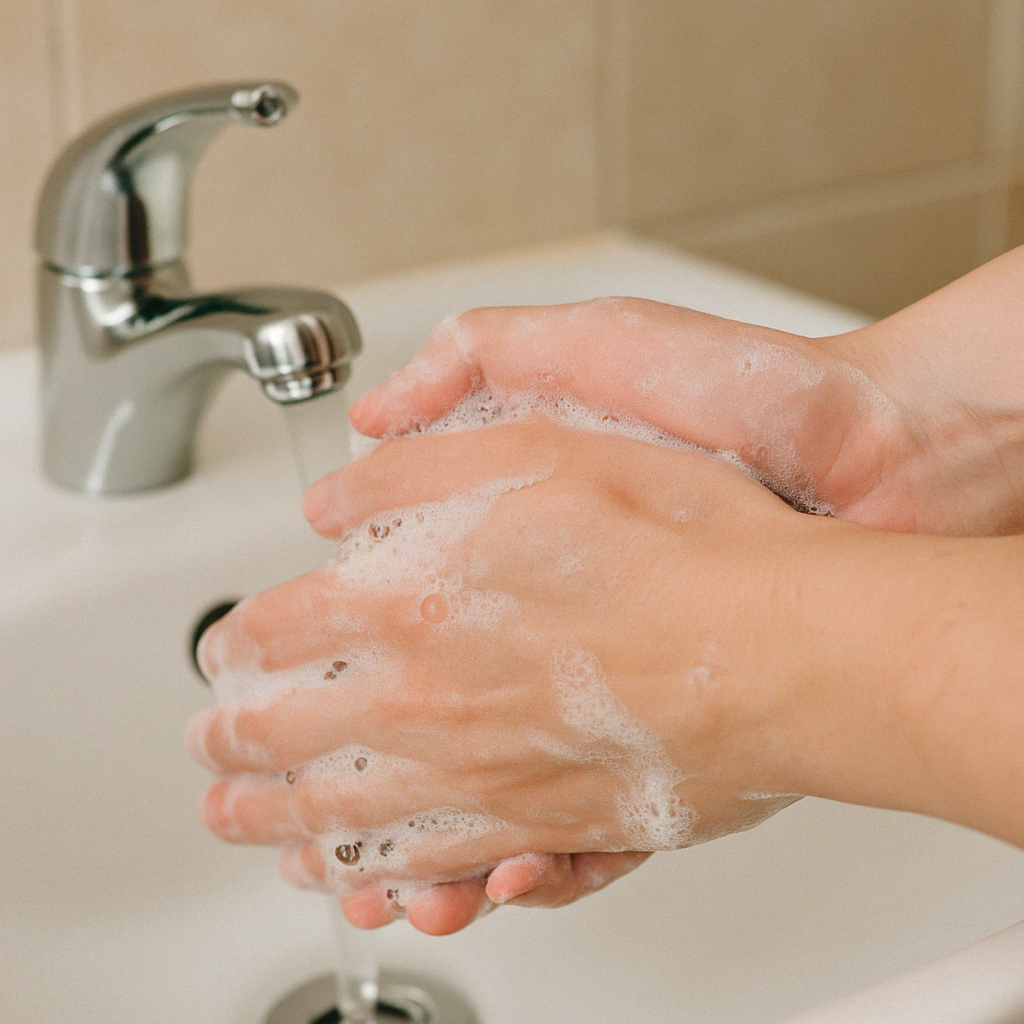 Proper hand and face hygiene for blepharitis prevention