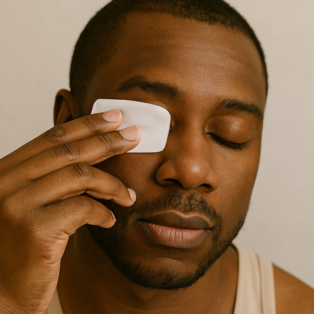 Daily eyelid cleaning routine for blepharitis prevention